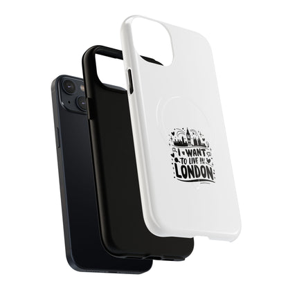 London Dream Tough Magnetic Phone Case, Chic Phone Cover, Ideal Gift for London Lovers, Functional Phone Accessory, Stylish Tech Gear
