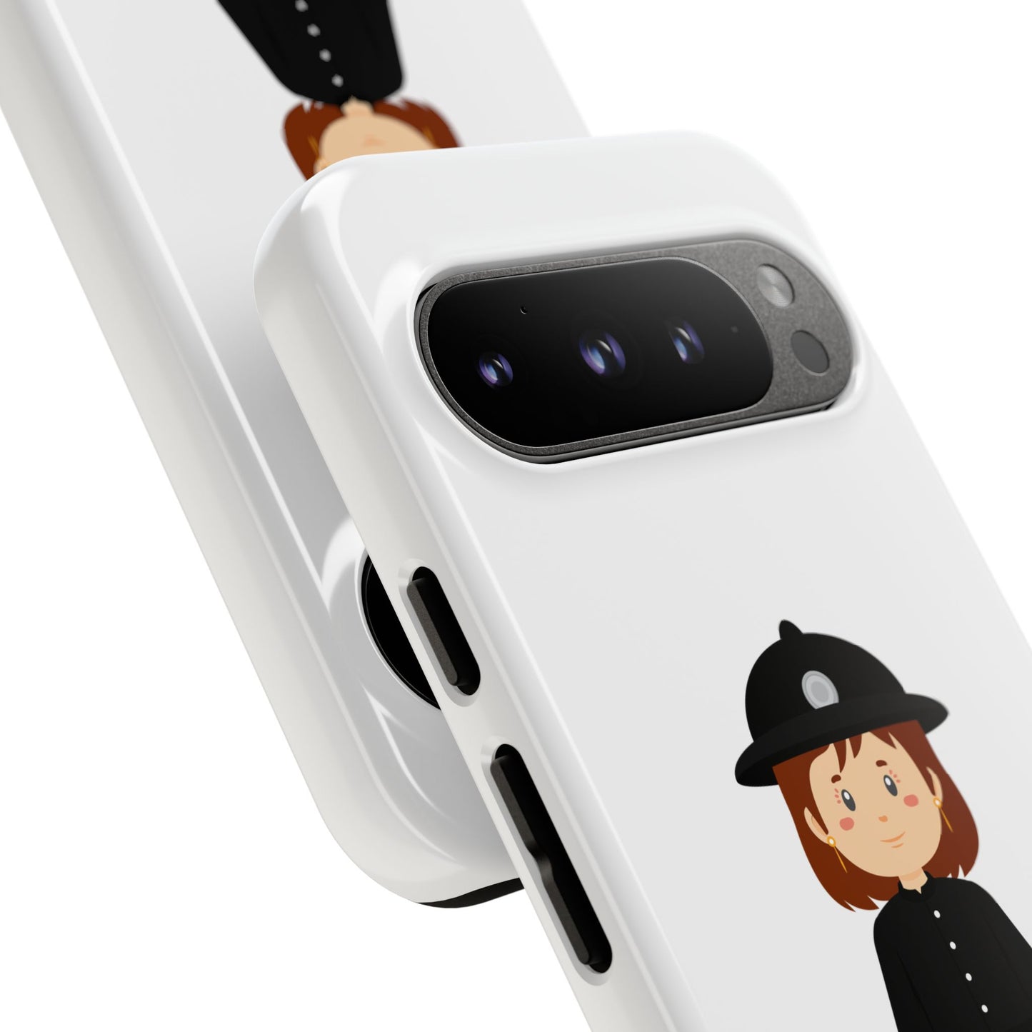 Cute Police Officer Phone Case, Tough Protective Cover, Gifts for Police Lovers, Customizable Phone Case, Unique Design