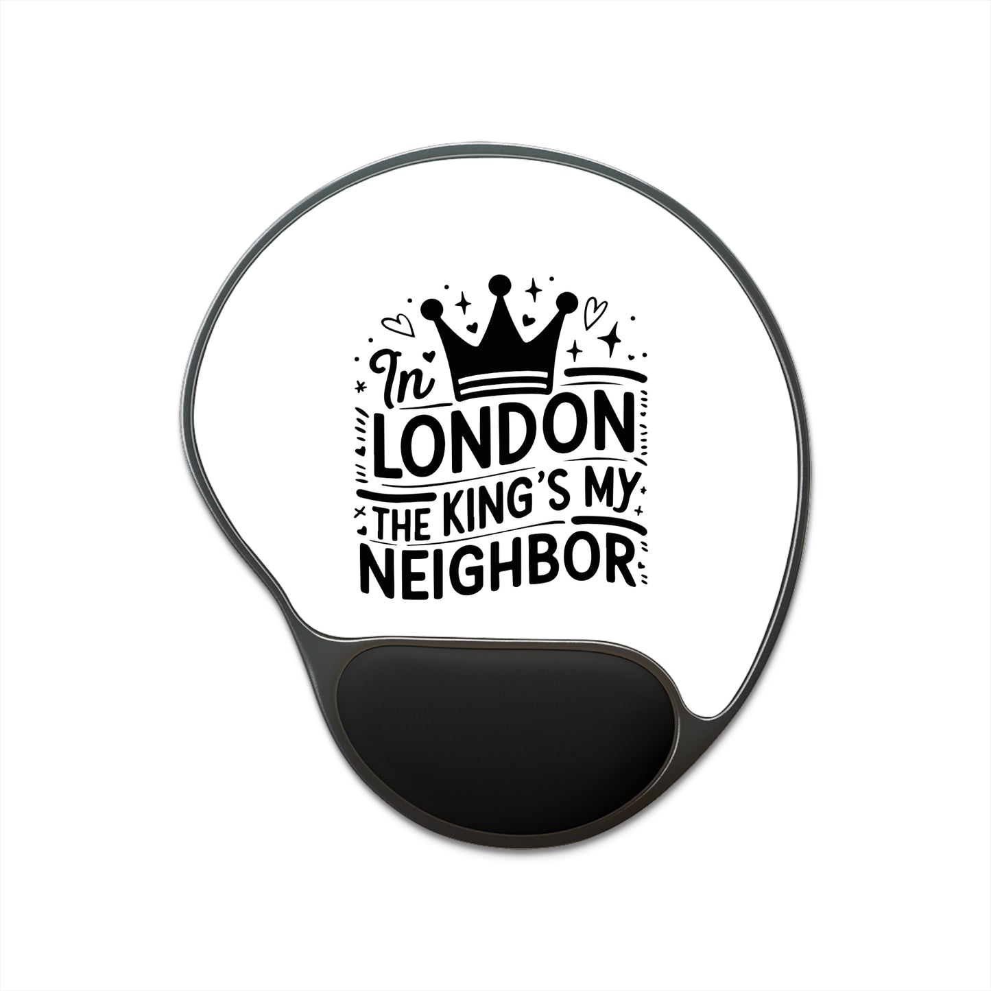 Royal London Mouse Pad with Wrist Rest, Perfect Gift for Office Workers, Computer Accessories, Home Decor, Fun Desk Stationery