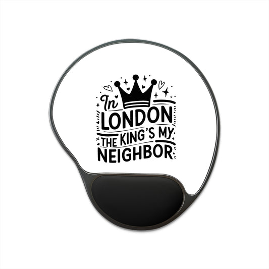 Royal London Mouse Pad with Wrist Rest, Perfect Gift for Office Workers, Computer Accessories, Home Decor, Fun Desk Stationery