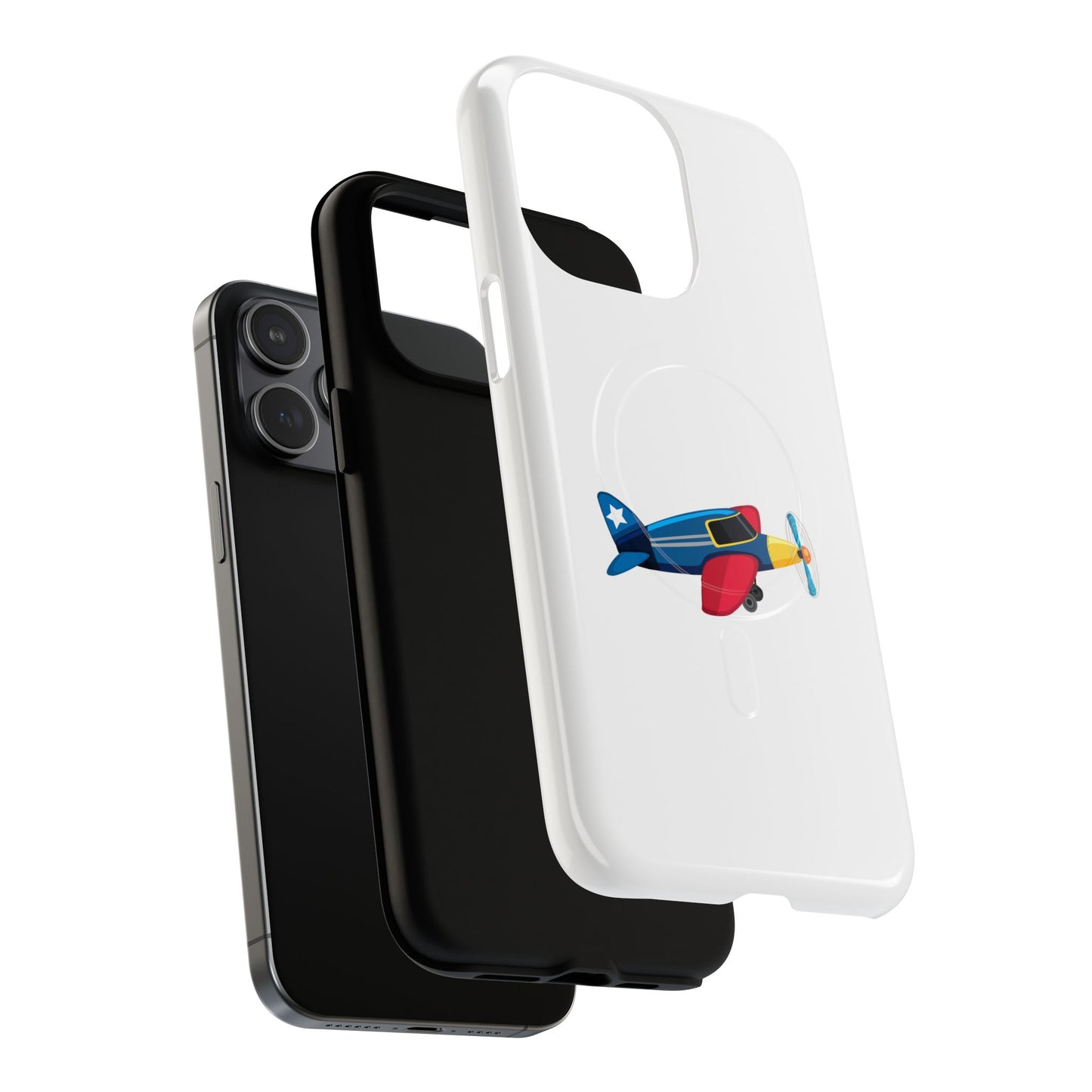 Airplane Tough Magnetic Phone Case, Cute Phone Cover, Gifts for Travelers, Kids and Adults, Aviation Themed, Durable Phone Case