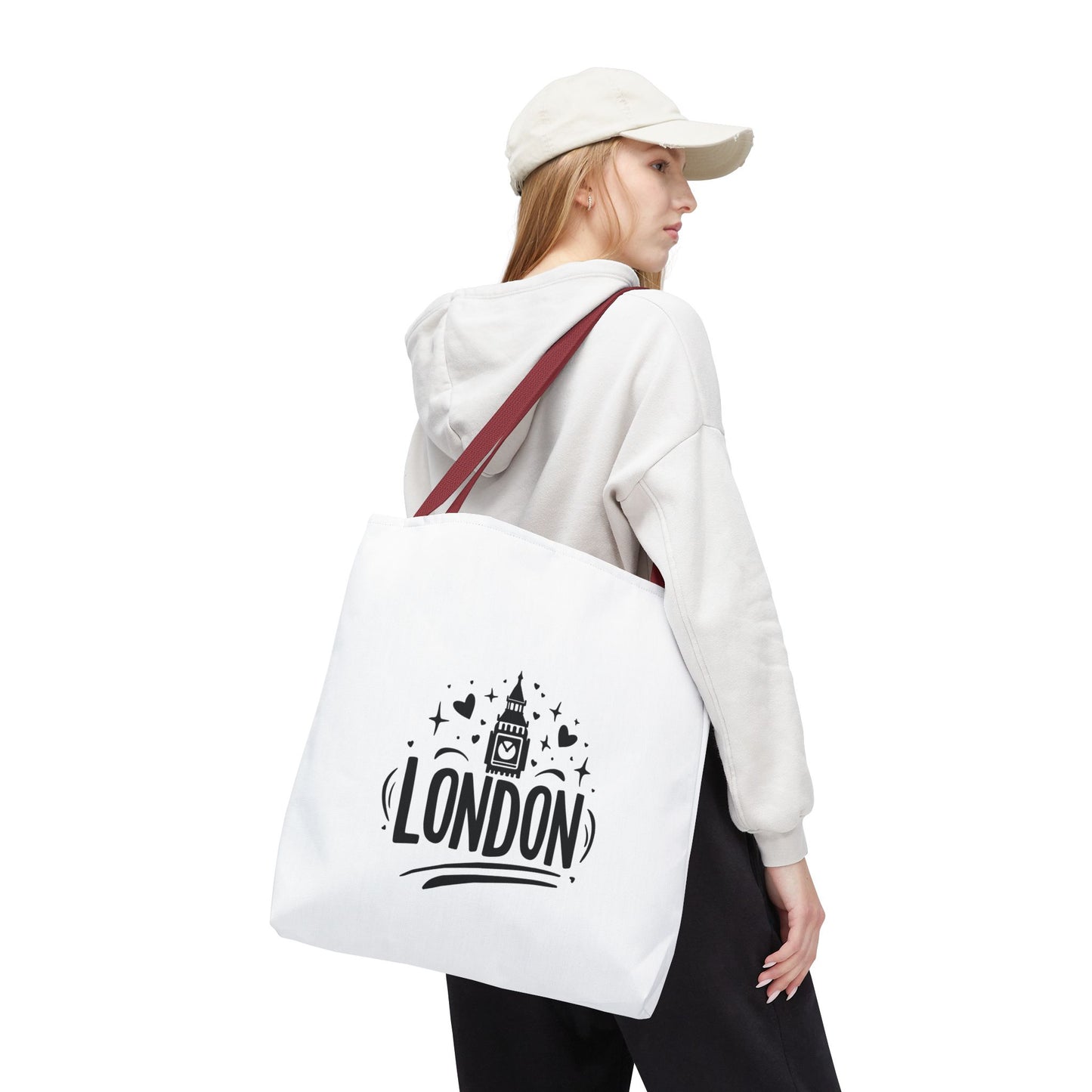 London-Themed Tote Bag | Stylish, Unique Bag for Travelers, Beach, Shopping, Gifts, or Everyday Use