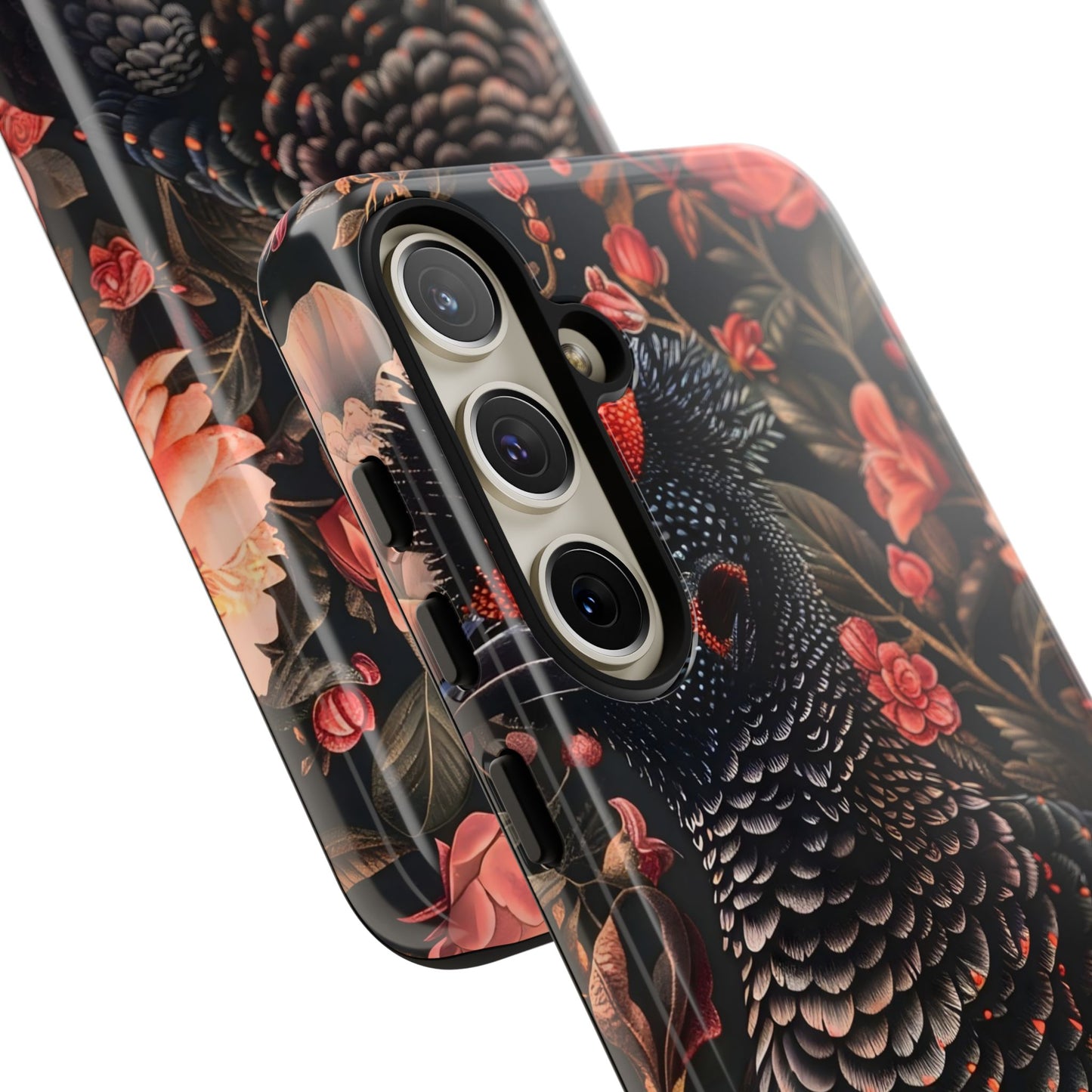 Tough Cases: Floral Design Phone Case, Stylish Protection for Your Phone, Unique Gift for Bird Lovers, Vibrant Floral Art, [...]
