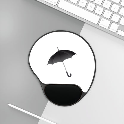 Stylish Umbrella Mouse Pad with Wrist Rest, Desk Decor, Ergonomic Mouse Pad, Gift for Students, Office Supplies