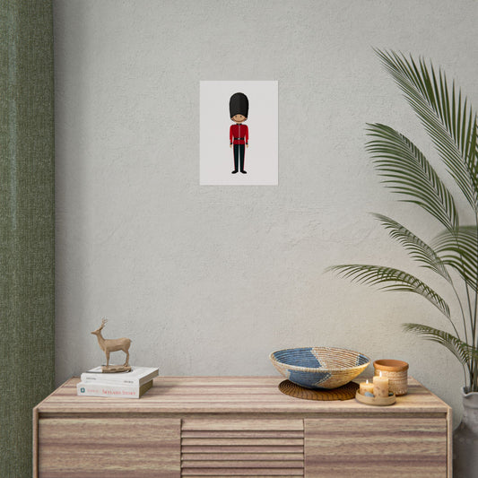 Charming Rolled Posters of Iconic British Guardsmen | Wall Art for Kids, Nursery Decor, Gift for London Lovers, Unique Home Decoration