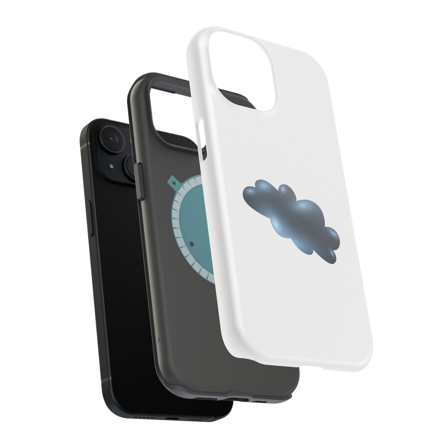 Cloudy Magnetic Tough Case for iPhone, Stylish Phone Cover, Cloud Design, Unique Gift Idea, Durable Protection