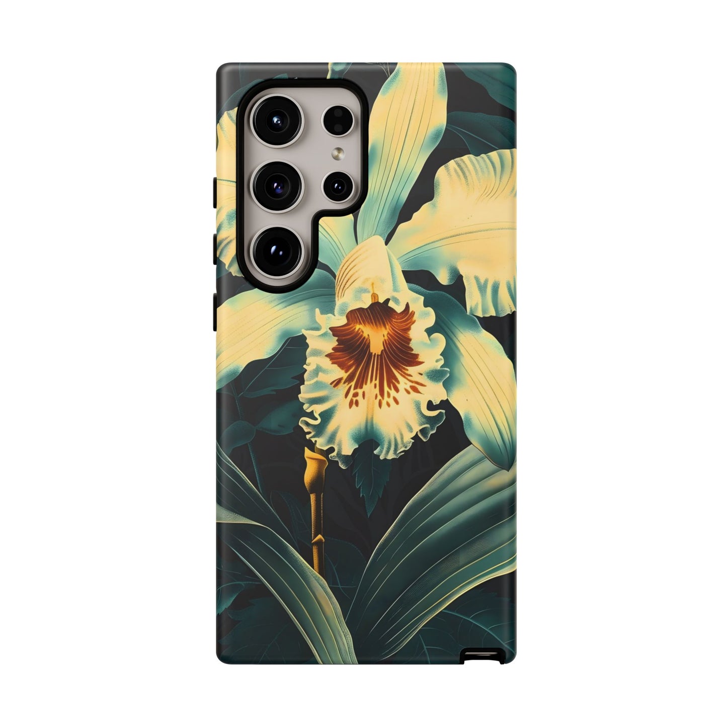 Floral Phone Case - Tough Cases with Orchid Design, Durable Smartphone Cover for Nature Lovers, Floral Gift for Her, Botanical [...]