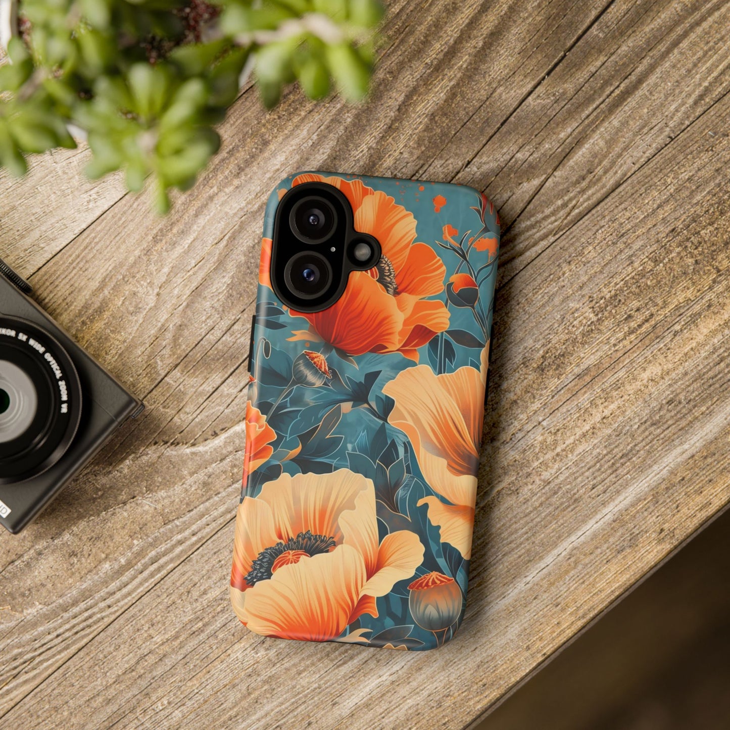 Floral Phone Case, Tough Cases for Protection and Style, Spring Aesthetic, Gift for Her, Phone Accessory for Nature Lovers