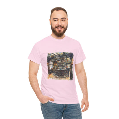 The Heart of British Culture and Iconic Landmarks Aesthetic Unisex Heavy Cotton T-Shirt