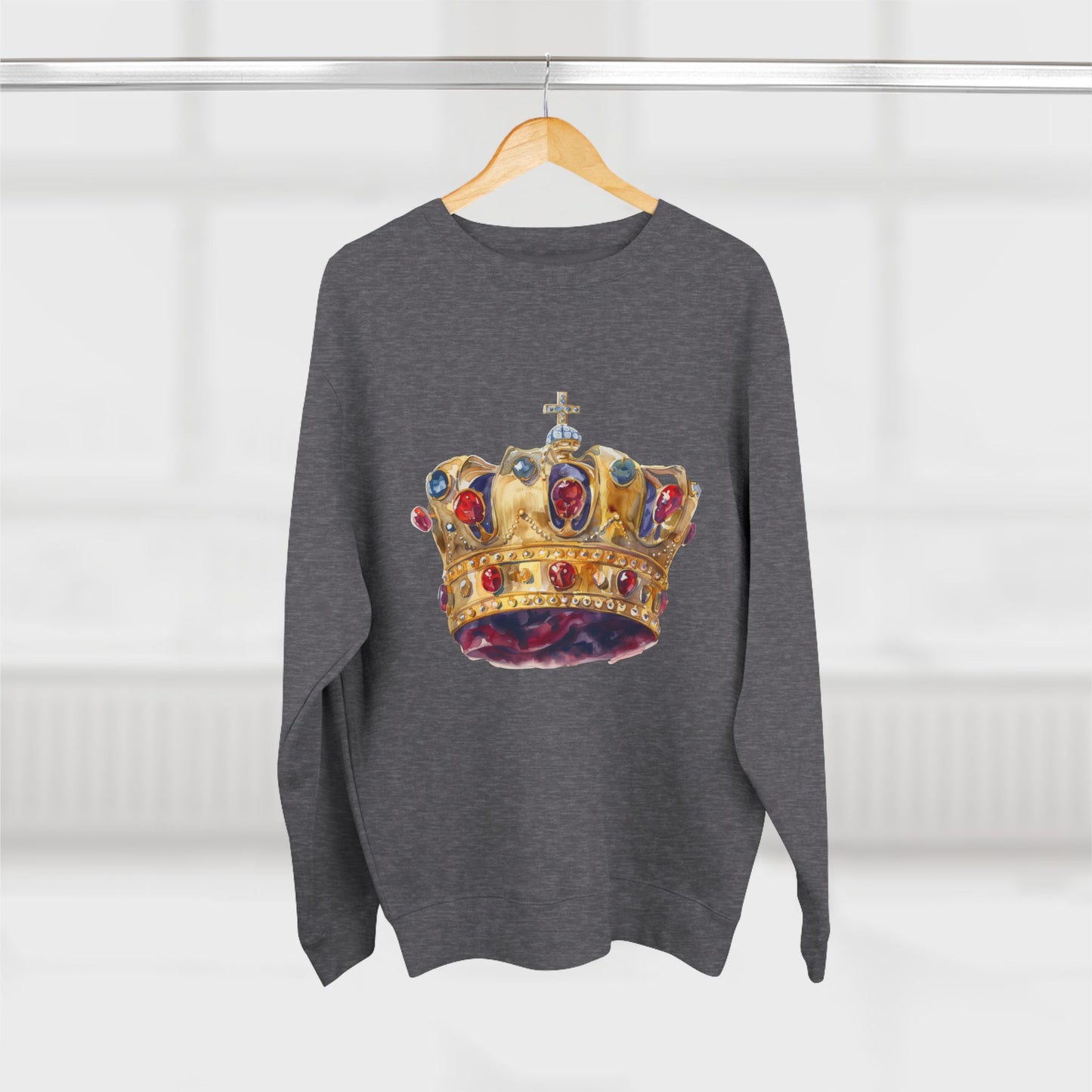 Unisex Crewneck Sweatshirt - Classy British Royal Crown