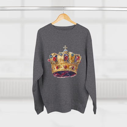 Unisex Crewneck Sweatshirt - Classy British Royal Crown