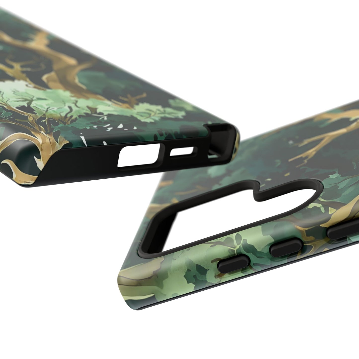 Forest Green Phone Case, Nature-Inspired Tough Cases, Eco-Friendly Gift, Outdoor Lover Accessory, Unique Phone Cover