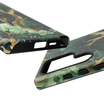 Forest Green Phone Case, Nature-Inspired Tough Cases, Eco-Friendly Gift, Outdoor Lover Accessory, Unique Phone Cover