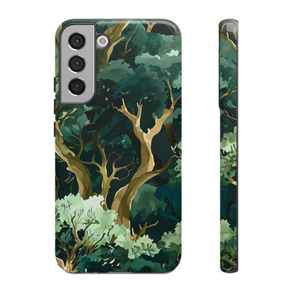 Forest Green Phone Case, Nature-Inspired Tough Cases, Eco-Friendly Gift, Outdoor Lover Accessory, Unique Phone Cover