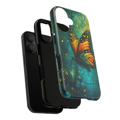 Colorful Butterfly Phone Case, Tough Cases for iPhone and Samsung, Cute Tech Accessories, Nature Lovers Gift, Vibrant Floral Design