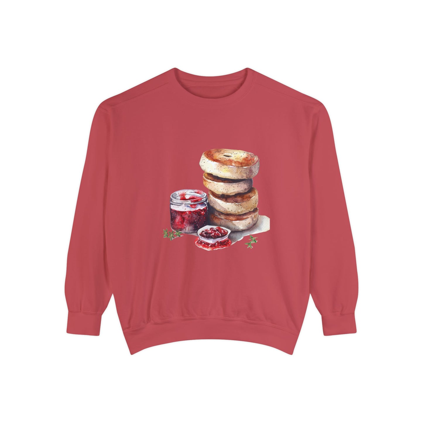 Unisex Garment-Dyed Sweatshirt - British Food Traditional Dishes and Culinary Delights