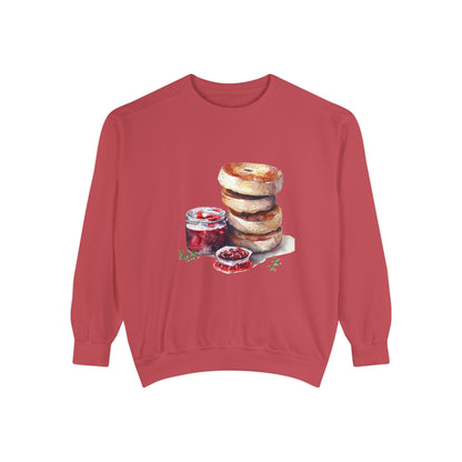 Unisex Garment-Dyed Sweatshirt - British Food Traditional Dishes and Culinary Delights