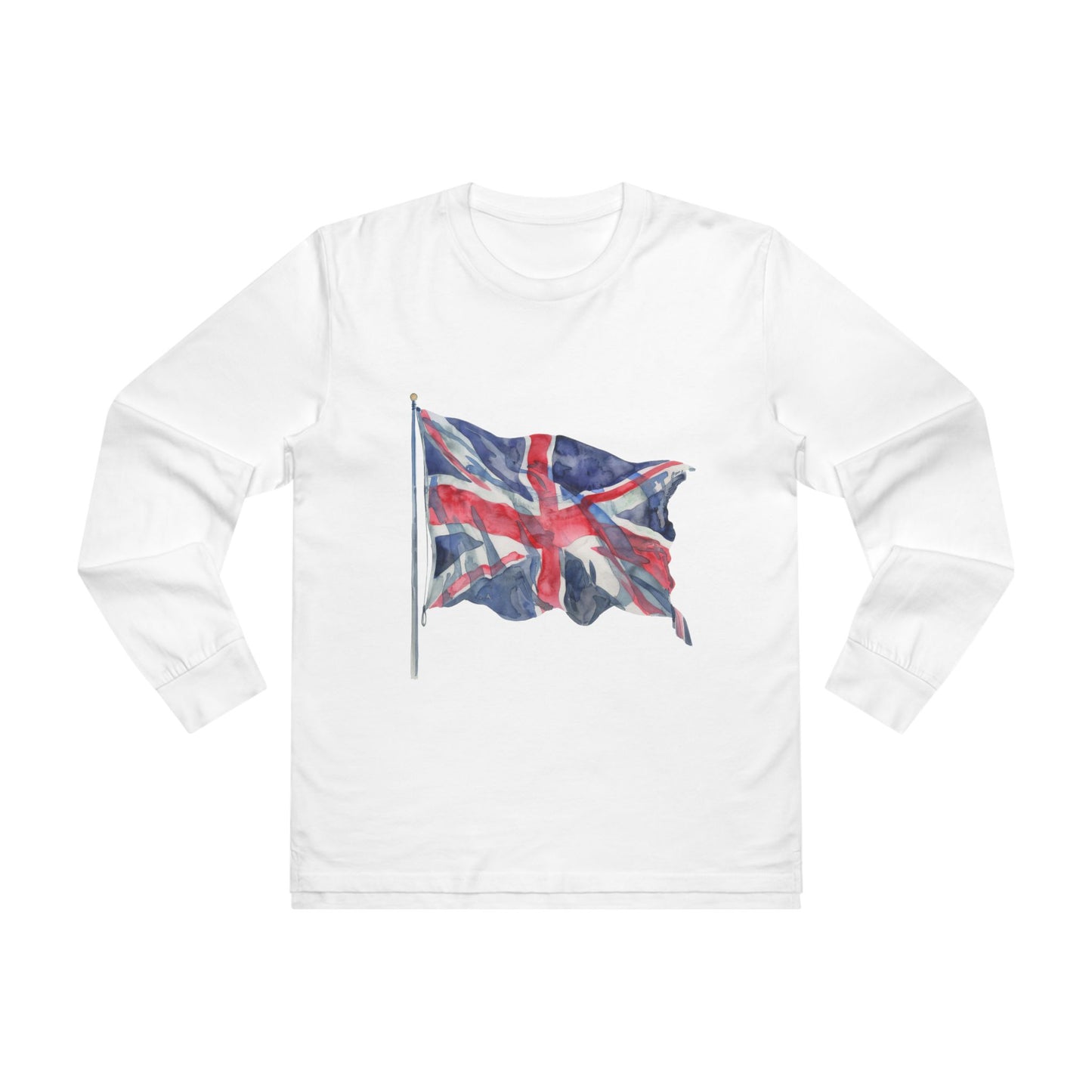 Men’s Base Longsleeve Tee - British Flag - Iconic Union Jack Design
