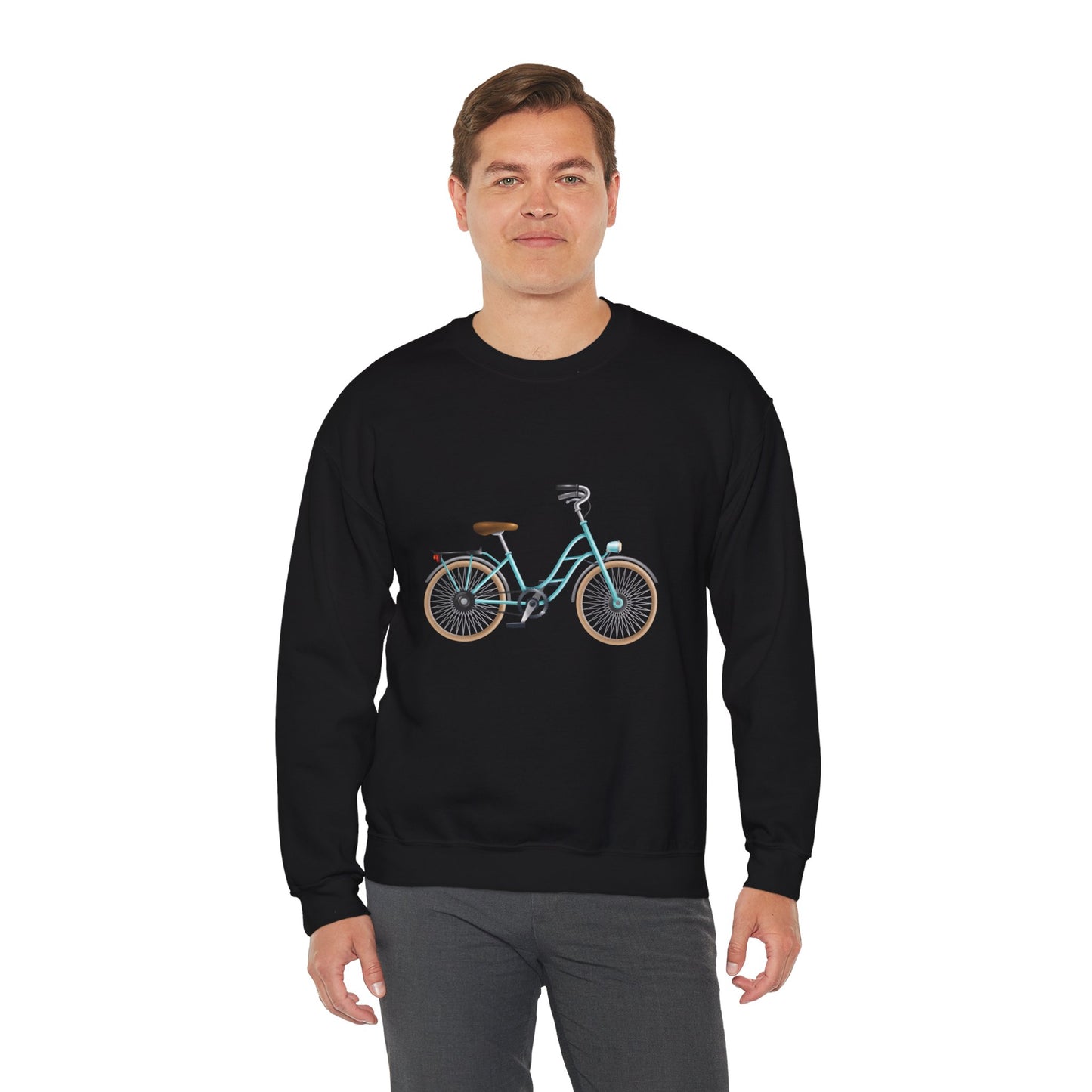 Unisex Heavy Blend™ Crewneck Sweatshirt Adorable - London's Style Classic Bicycle