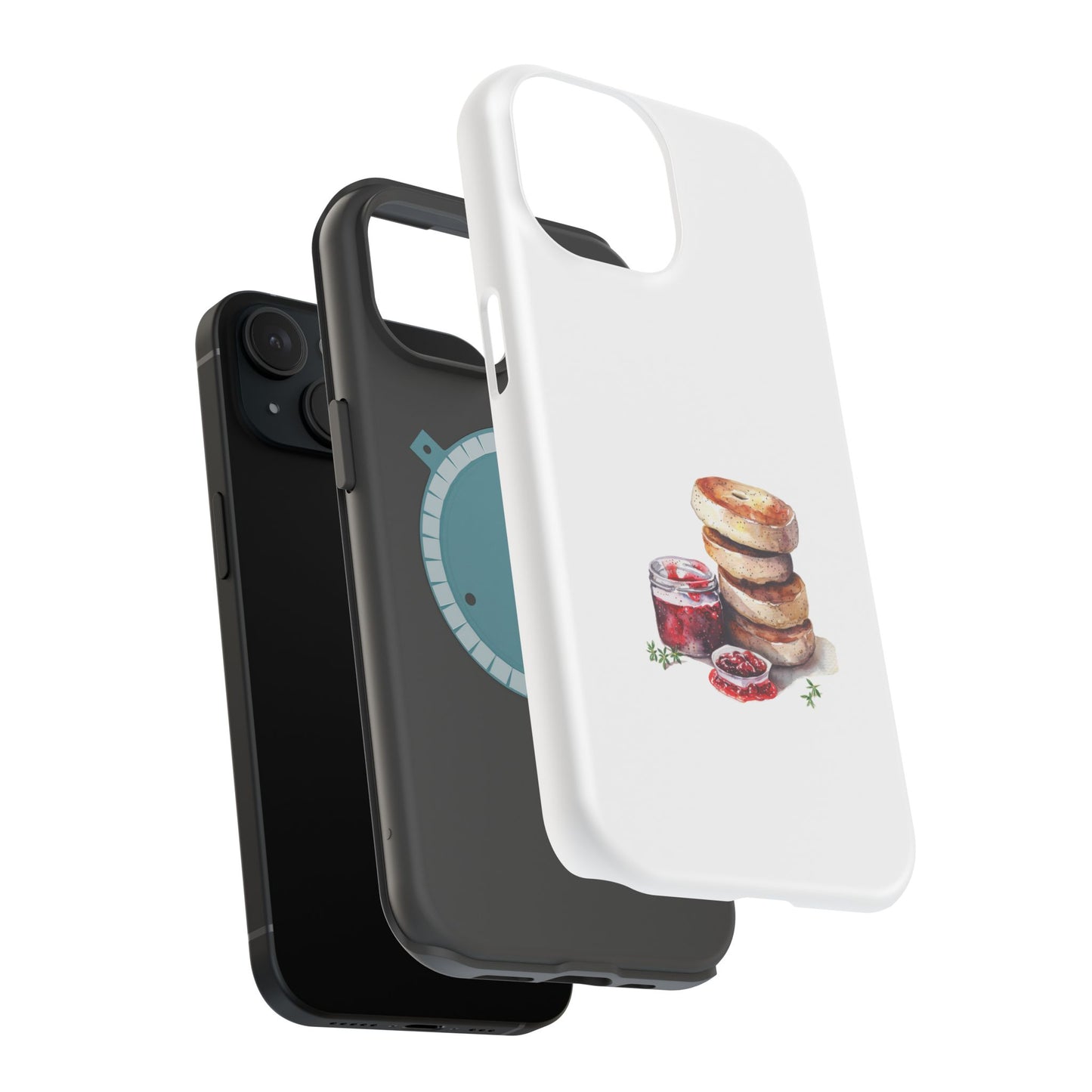 Artistic Phone Cases, Personalized Cases for Food Lovers, Stylish Magnetic Tough Cases, Unique Gift for Foodies, Trendy Accessories