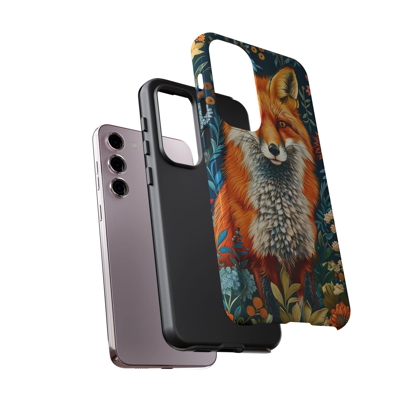 Vibrant Fox Phone Case, Tough Phone Cover, Unique Wildlife Accessory, Gift for Animal Lovers, Nature-Inspired Design