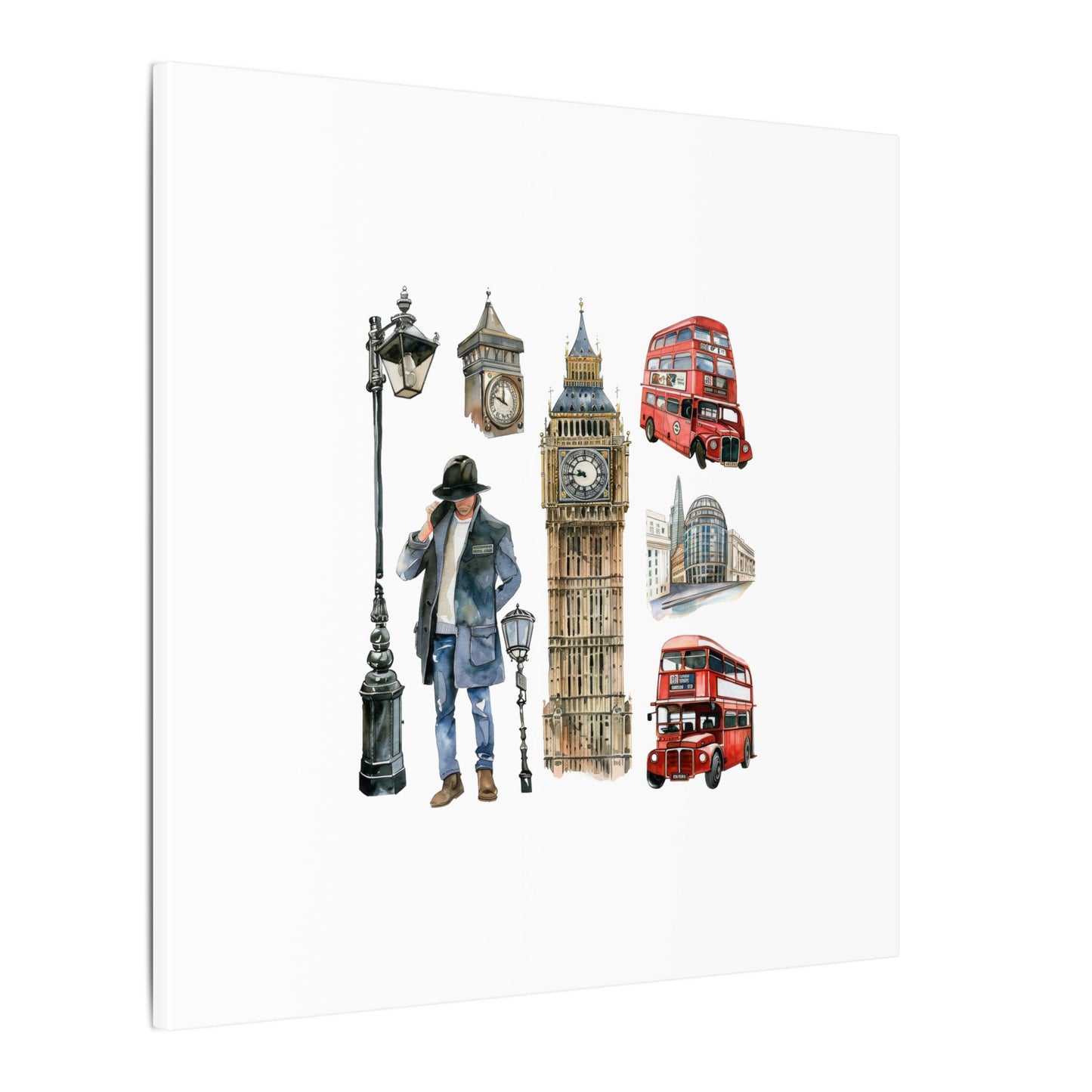 Canvas Art Print, London Skyline, Home Decor, Wall Art, Gift Idea, Travel Memories, Modern Wall Art