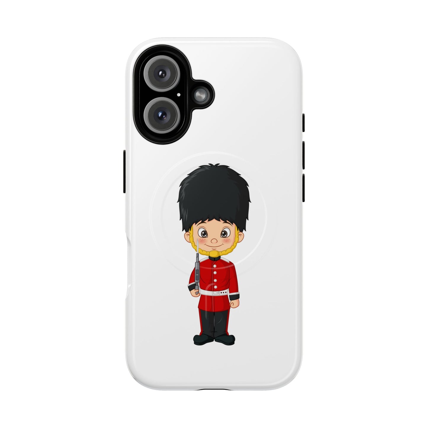 Cute Royal Guard Magnetic Phone Case, Kid's Phone Cover, Tough Magnetic Cases, Unique Gift for Kids, Birthday Gift Ideas