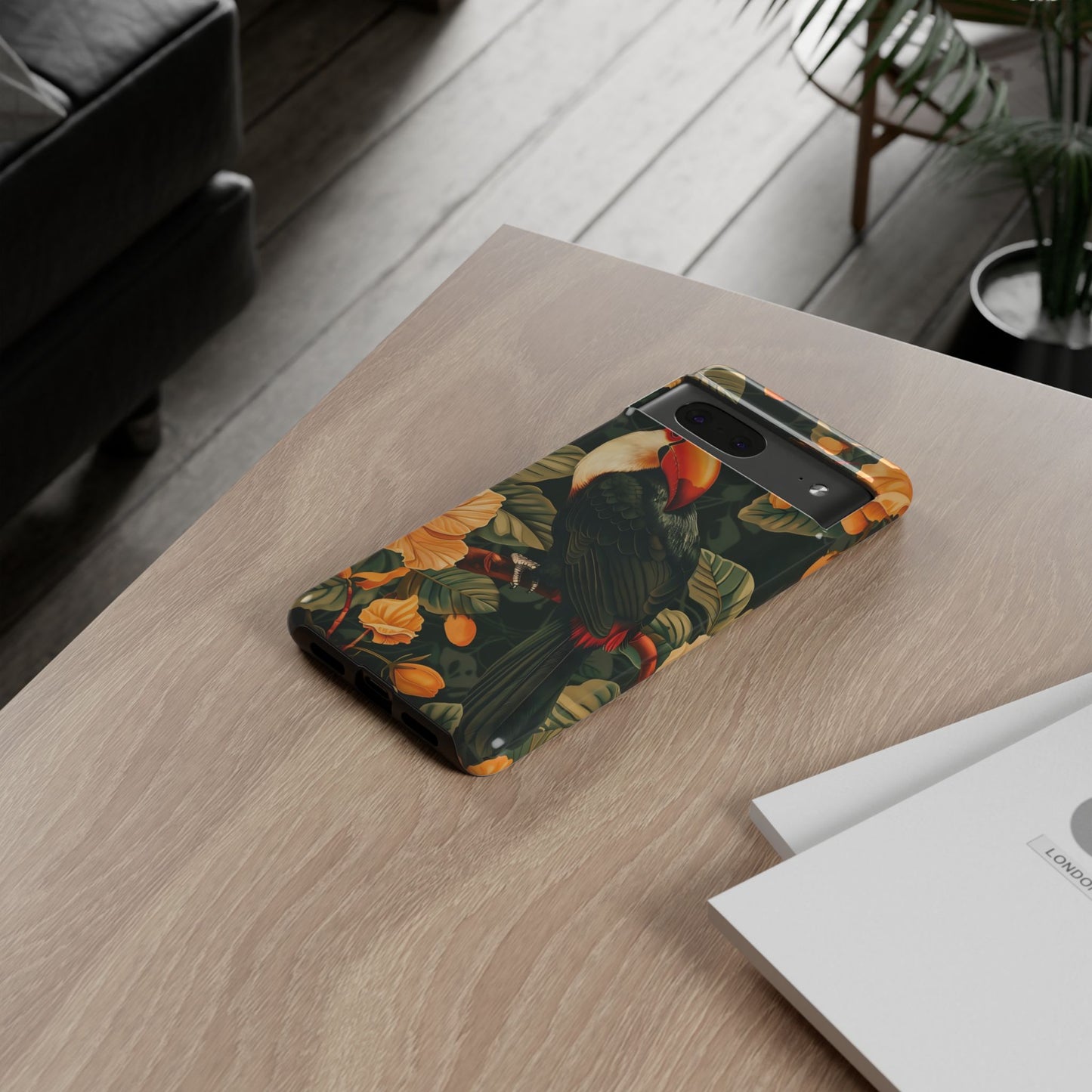 Tropical Toucan Phone Case, Exotic Bird Cover, Nature Lover Gift, Eco-Friendly Design, Customizable Tech Accessory