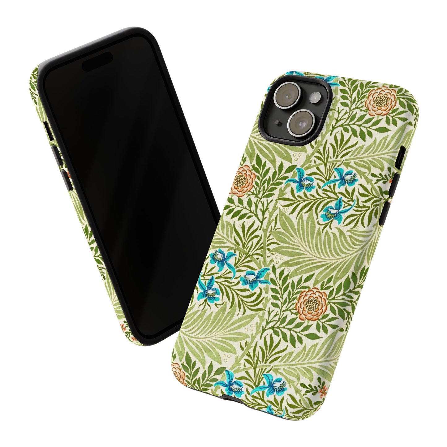 Tough Cases Phone Case, Botanical Print Phone Cover, Floral Smartphone Accessory, Nature-Inspired Tech Gear, Gift for Plant Lovers