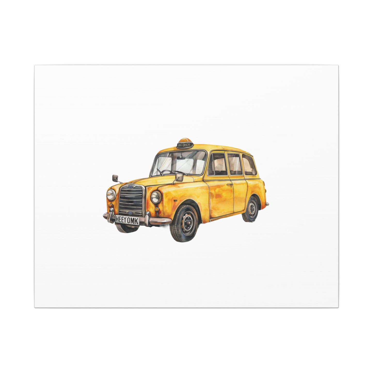 Vintage Taxi Matte Canvas, Stretched, 0.75" (Multi-Size)