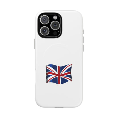 Durable Magnetic Phone Case, UK Flag Design, Protective Cover for iPhone, Stylish Gift for Travelers, Customizable Design