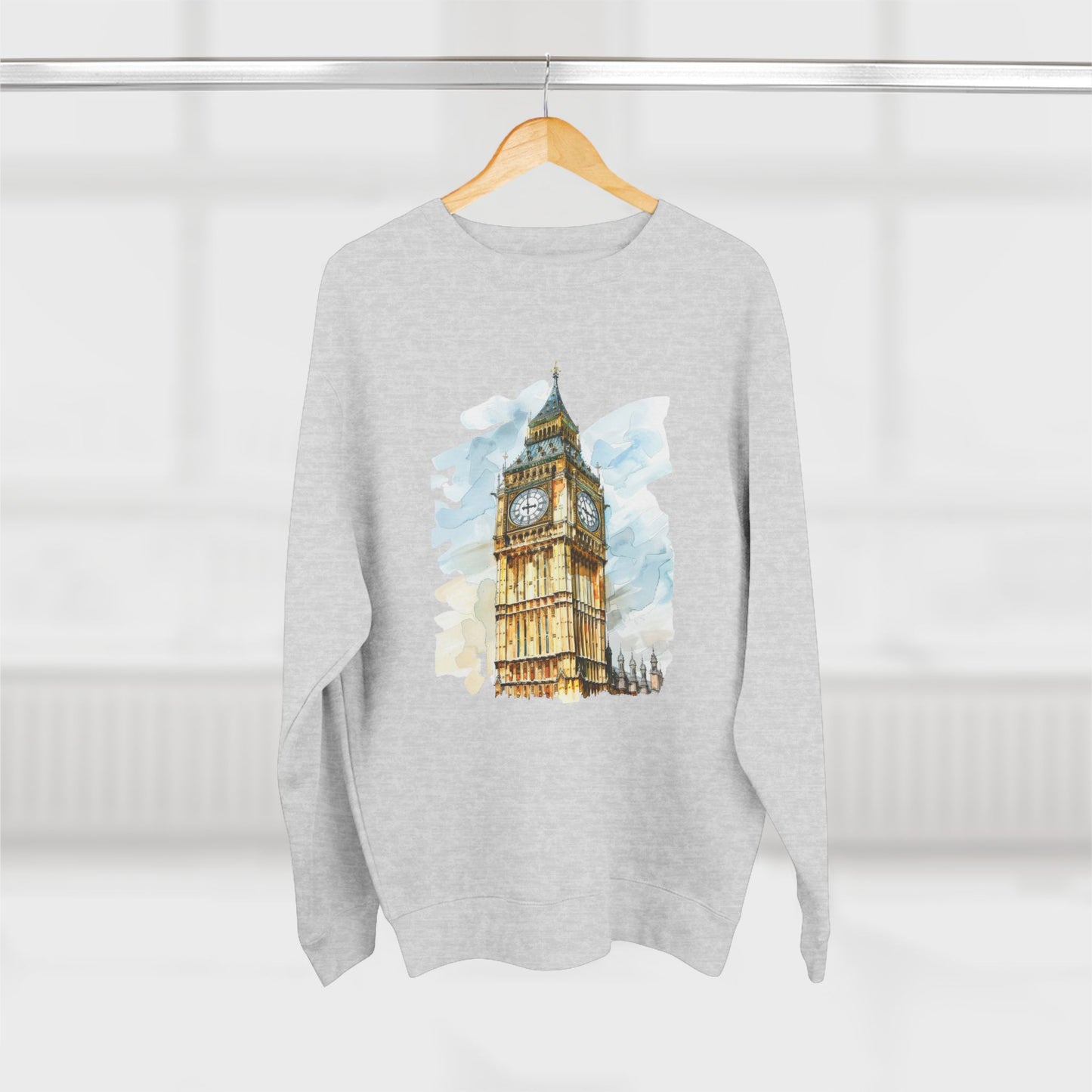 Unisex Crewneck Sweatshirt - Iconic Big Ben Clock Tower