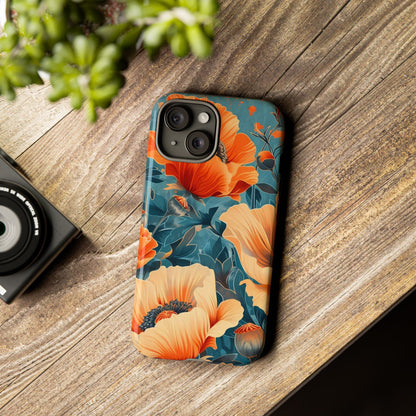 Floral Phone Case, Tough Cases for Protection and Style, Spring Aesthetic, Gift for Her, Phone Accessory for Nature Lovers