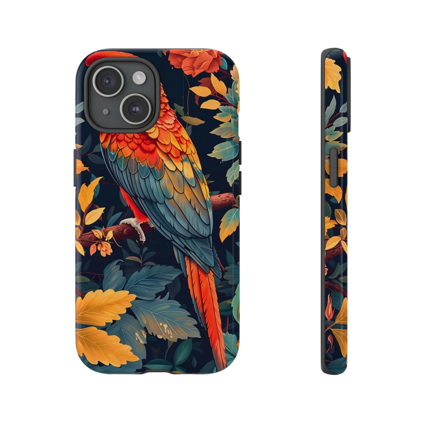 Vibrant Parrot Phone Case - Tough, Stylish, Nature-Inspired, Tropical, Wildlife, Perfect Gift, Summer Vibes