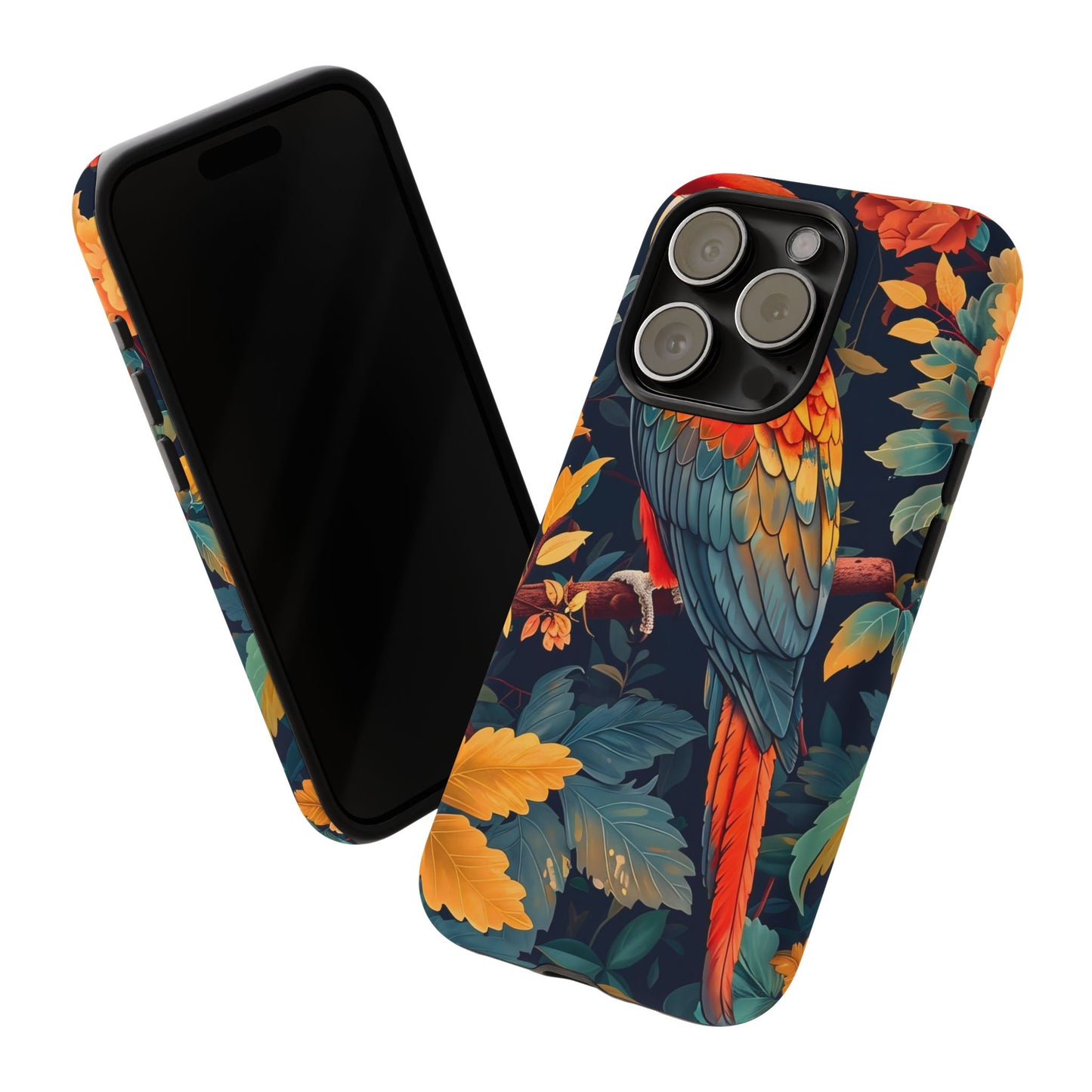 Vibrant Parrot Phone Case - Tough, Stylish, Nature-Inspired, Tropical, Wildlife, Perfect Gift, Summer Vibes
