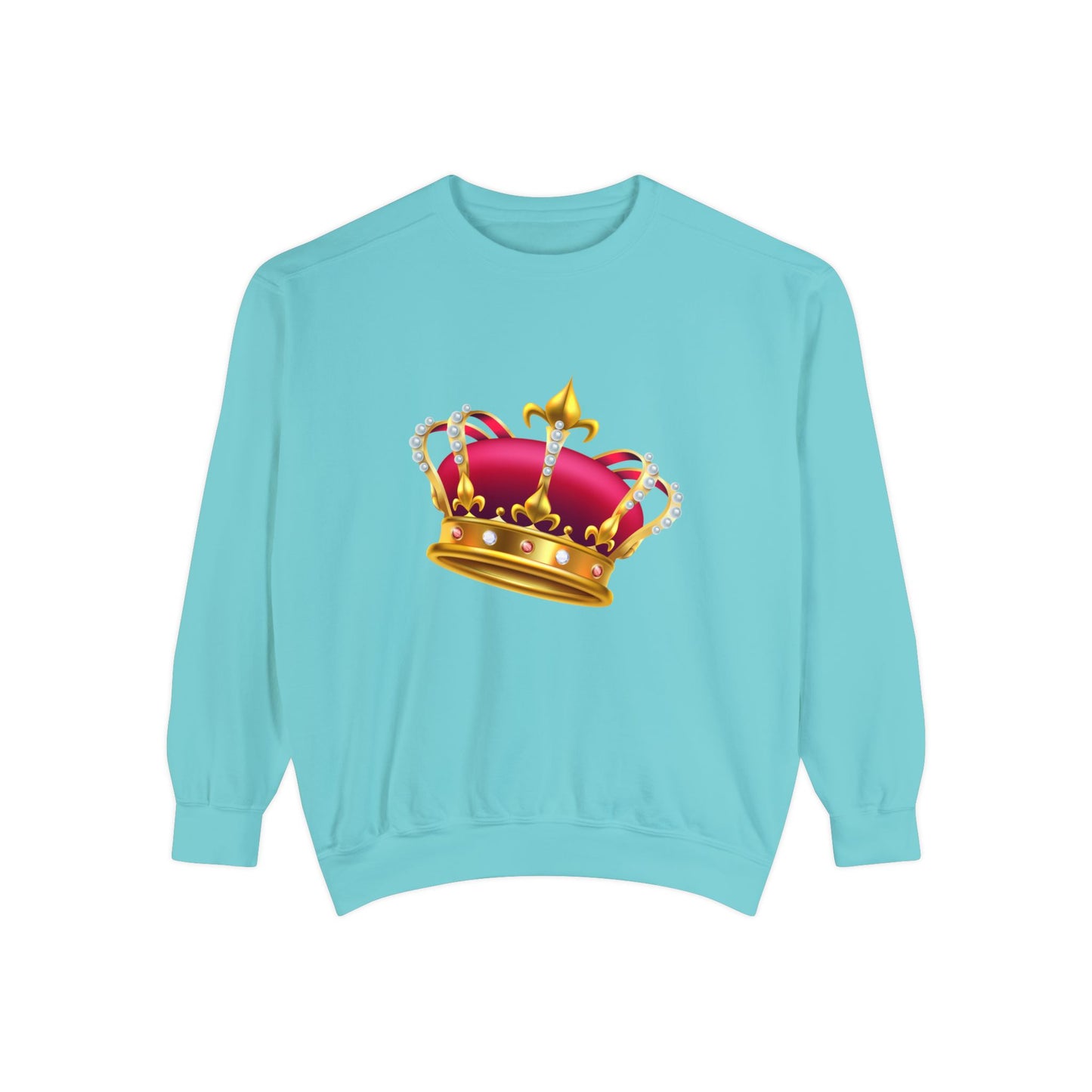 Unisex Garment-Dyed Sweatshirt Elegant - British Royal Crown