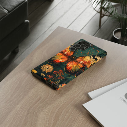 Butterfly Phone Case – Tough Cases for Nature Lovers, Floral Design, Butterfly Art, Unique Gift, Eco-Friendly Protection