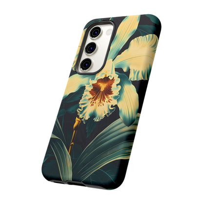 Floral Phone Case - Tough Cases with Orchid Design, Durable Smartphone Cover for Nature Lovers, Floral Gift for Her, Botanical [...]
