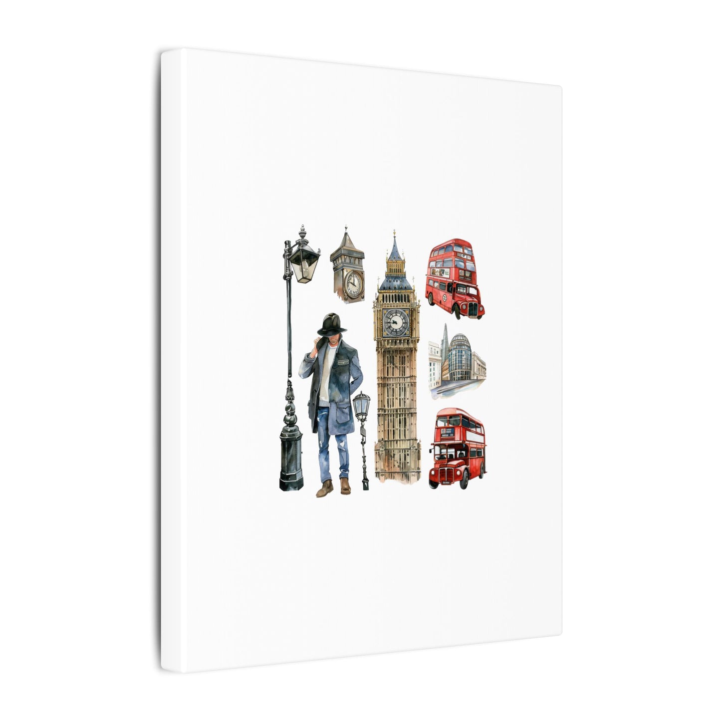 Canvas Art Print, London Skyline, Home Decor, Wall Art, Gift Idea, Travel Memories, Modern Wall Art