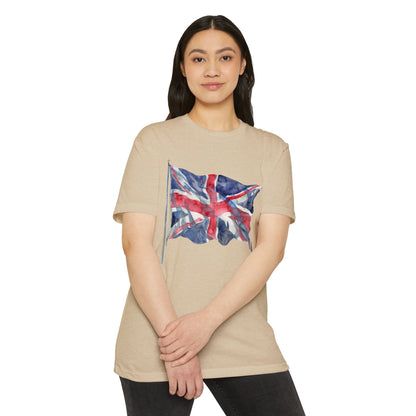 Unisex CVC Jersey T-shirt - Emblem of Unity - The British Flag