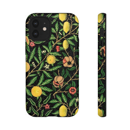 Tough Cases Phone Case, Floral Phone Cover, Tough Phone Protection, Gift for Plant Lovers, Black Background, Eco-Friendly Design