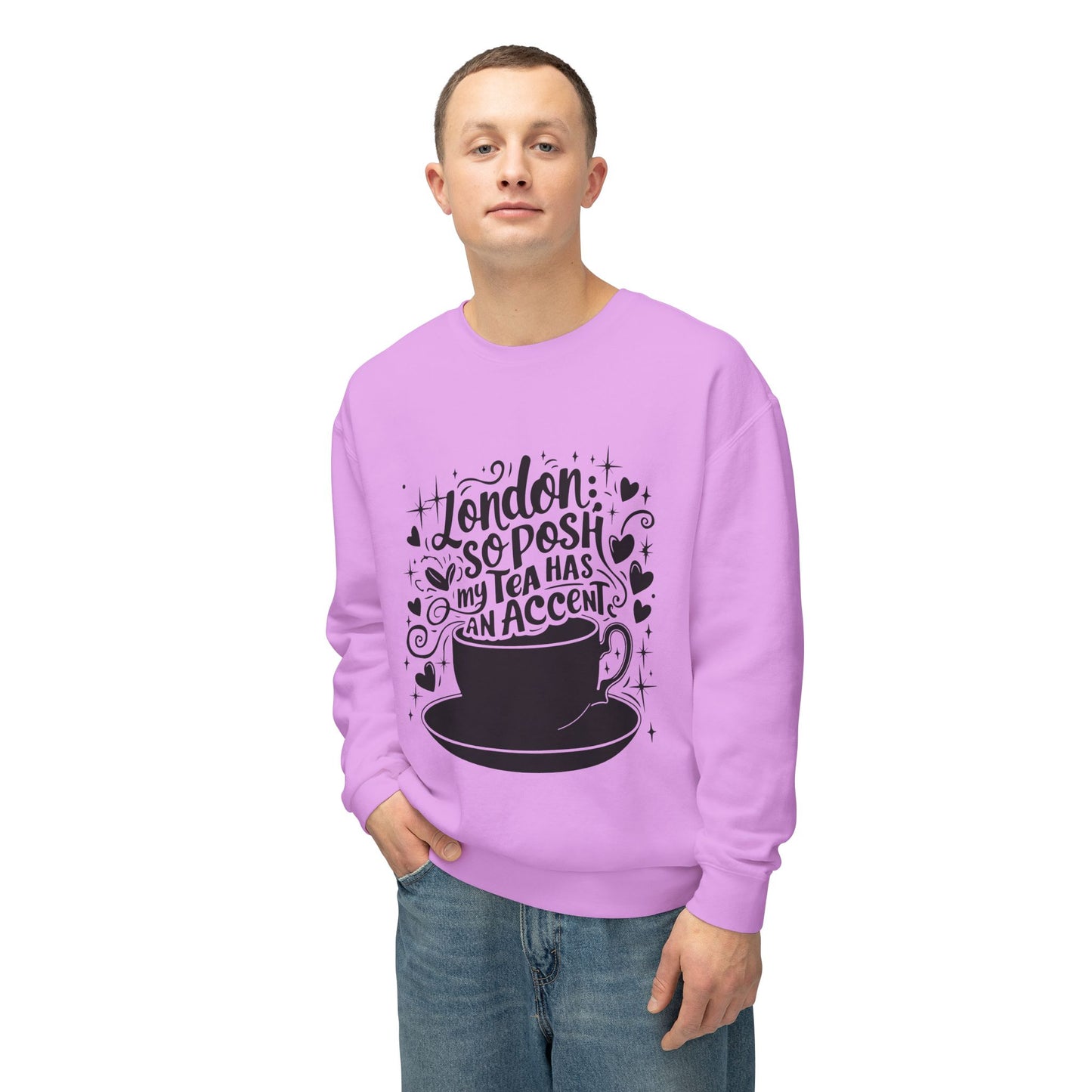 Unisex Lightweight Crewneck Sweatshirt - London's Nostalgic Tea