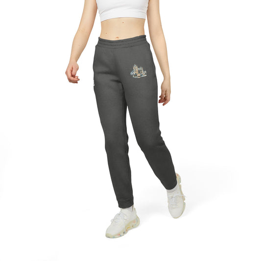 adidas Unisex Fleece Joggers - Cozy Comfort for Everyday Wear - London Bridge - Iconic Landmark and Historical Beauty