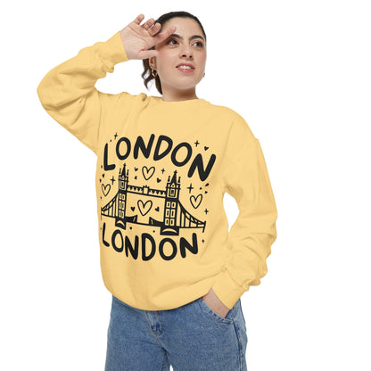 Unisex Garment-Dyed Sweatshirt - Relaxing London