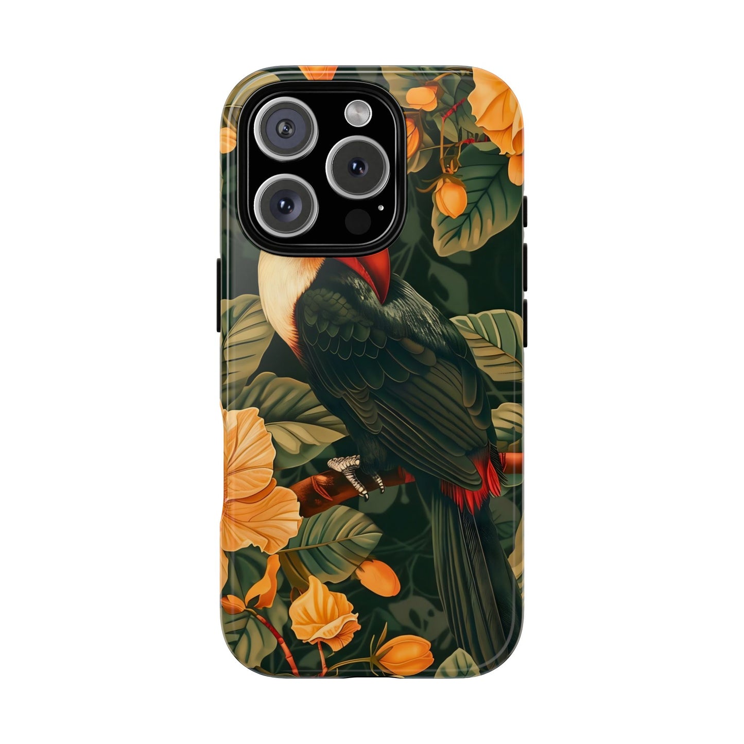 Tropical Toucan Phone Case, Exotic Bird Cover, Nature Lover Gift, Eco-Friendly Design, Customizable Tech Accessory