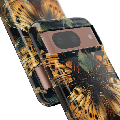 Butterfly Floral Phone Case, Tough Cases, Protective Cover, Unique Gift, Nature Lover, Art Print, Spring Decor