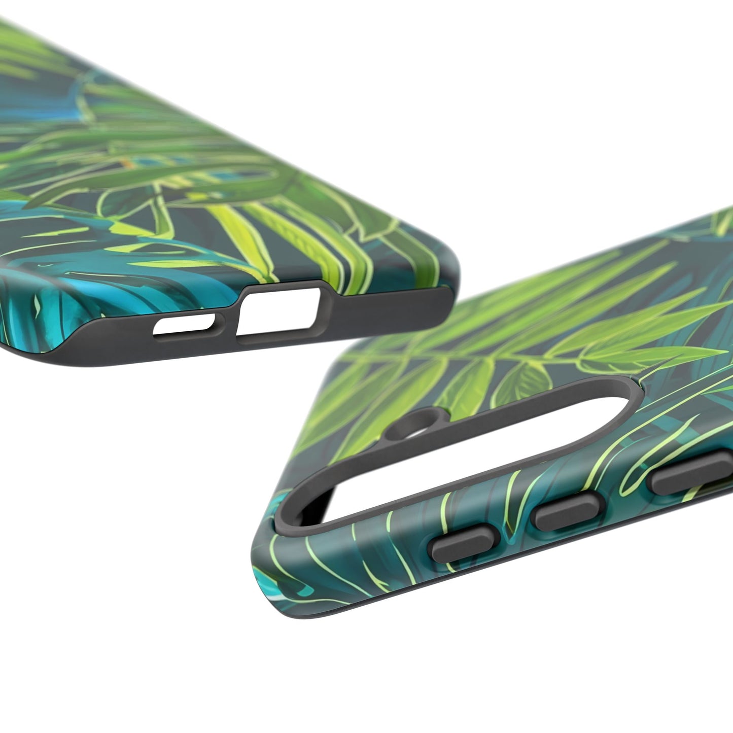 Tropical Phone Case - Durable Green Leaf Design, Eco-Friendly Gift, Trendy Accessory, Nature Lover's Case, Summer Vibes