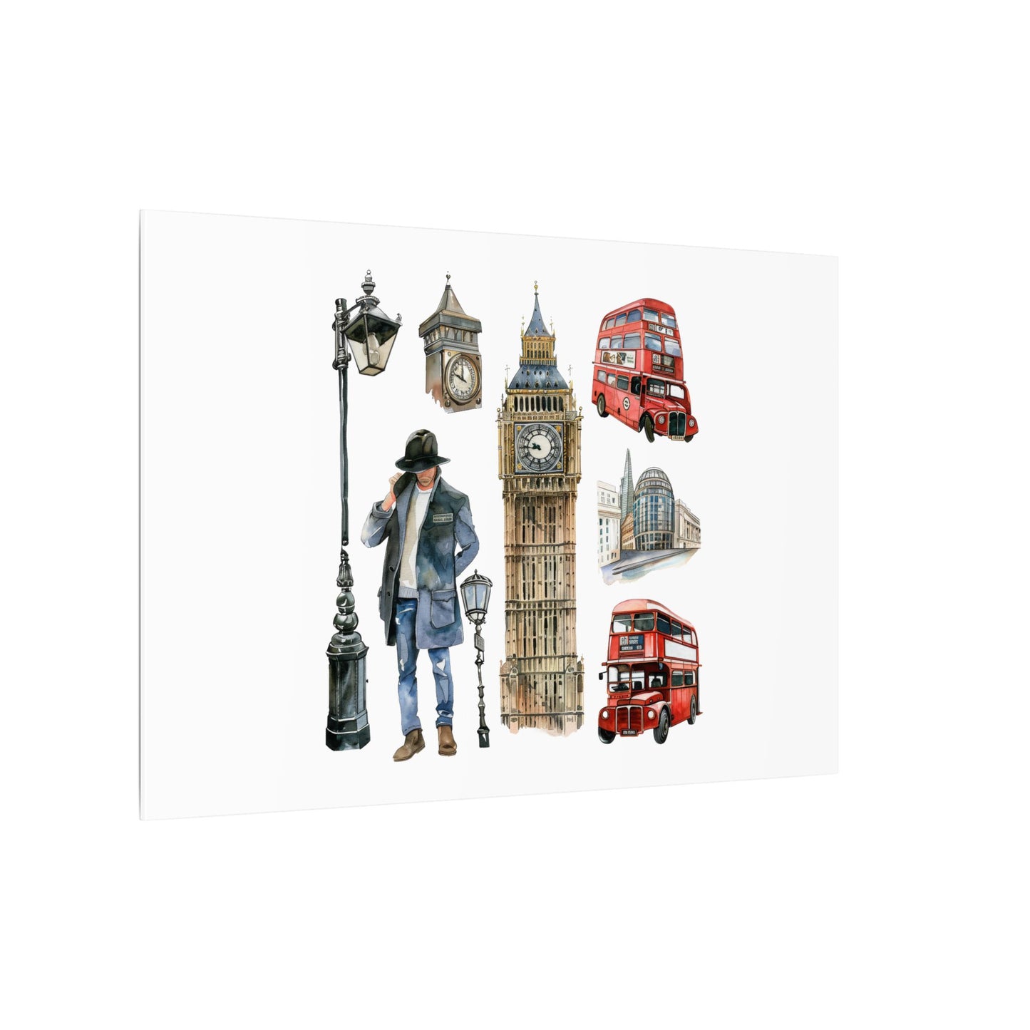 Canvas Art Print, London Skyline, Home Decor, Wall Art, Gift Idea, Travel Memories, Modern Wall Art