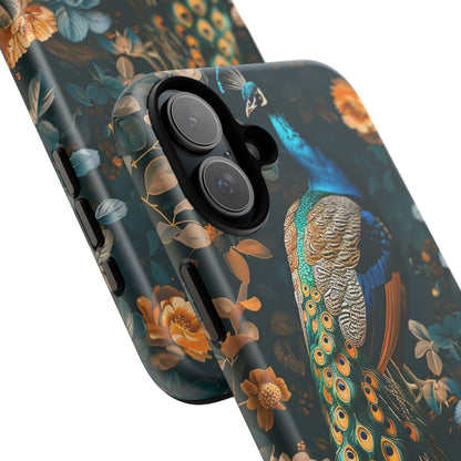 Peacock Phone Case - Elegant Floral Design, Tough Case for Protection, Unique Gift for Nature Lovers, Stylish Accessory, Eco-Friendly