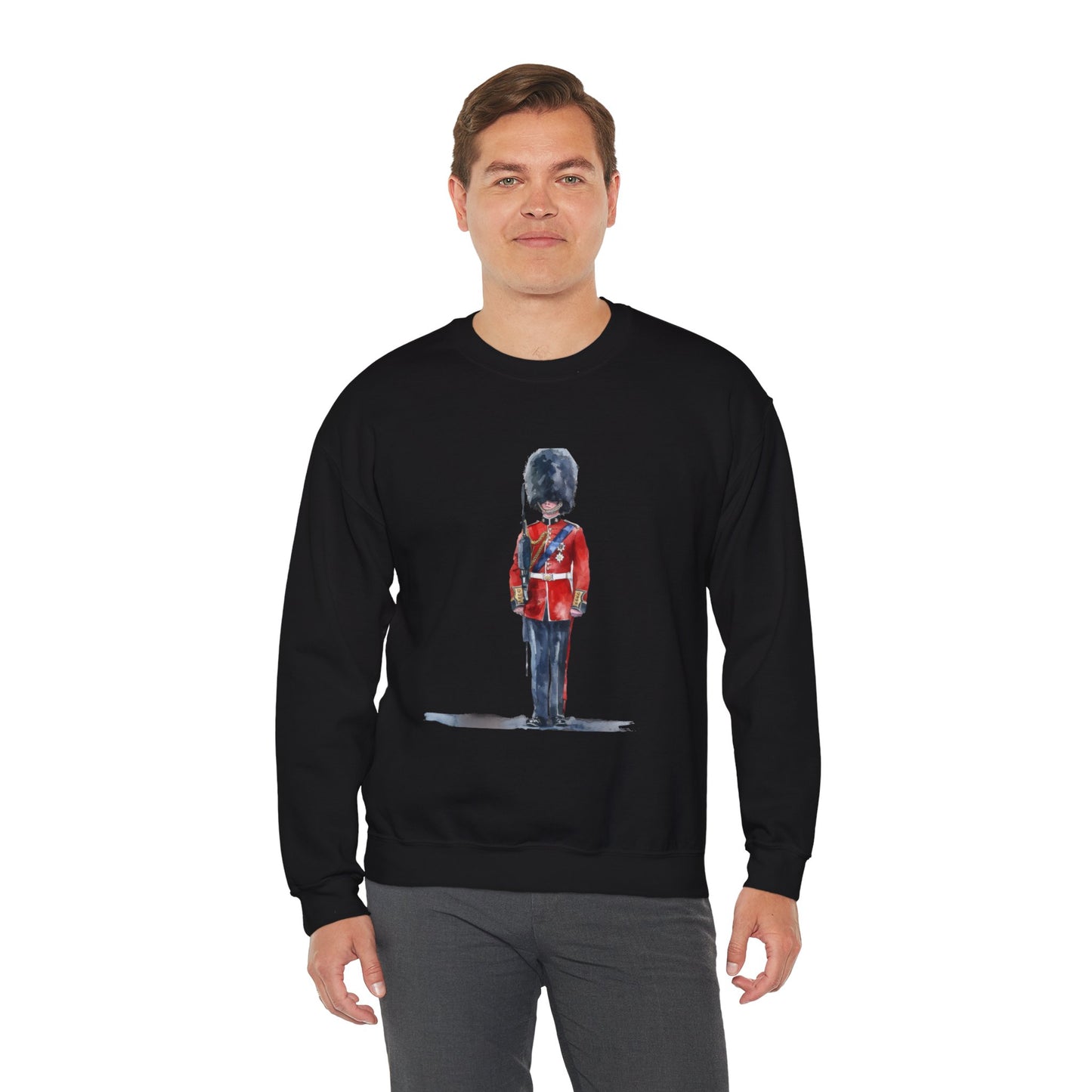 Unisex Heavy Blend™ Crewneck Sweatshirt Elegant - Soldier - Classic Military Elegance and Honorable